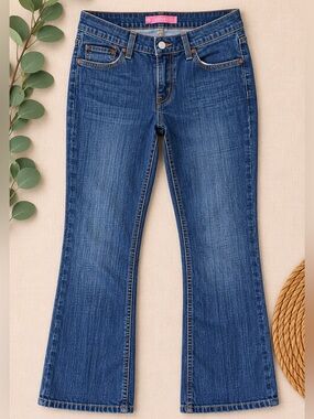 Levi’s Curvy Cut Bootcut Jeans 11 Short Medium Wash Stretch Denim
